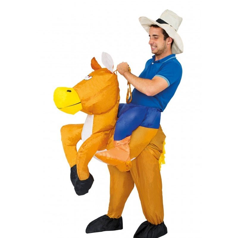 cow boy gonflable costume air cavalier western
