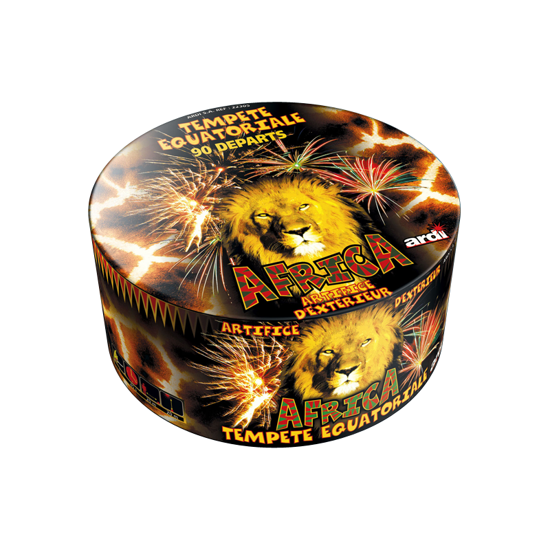 Feu d'artifice Africa Tempête Equatoriale - 90 départs - 35m