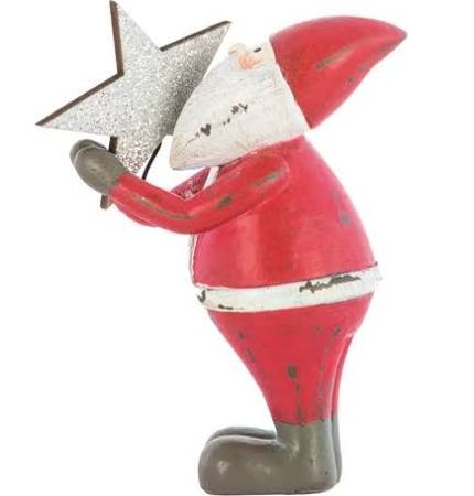 Père Noël étoile résine