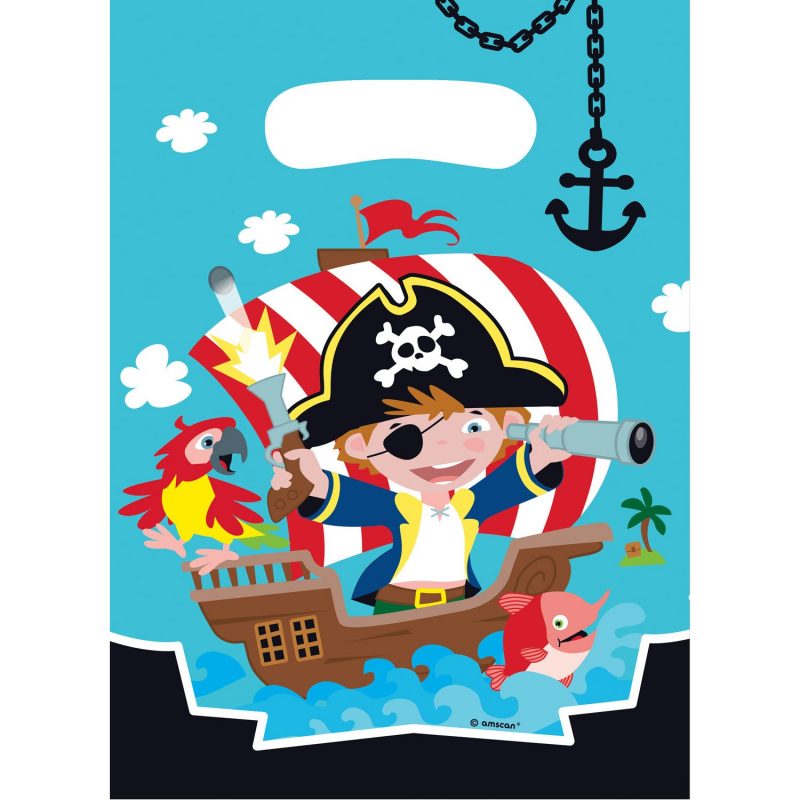 8 sachets surprise d'anniversaire Pirate