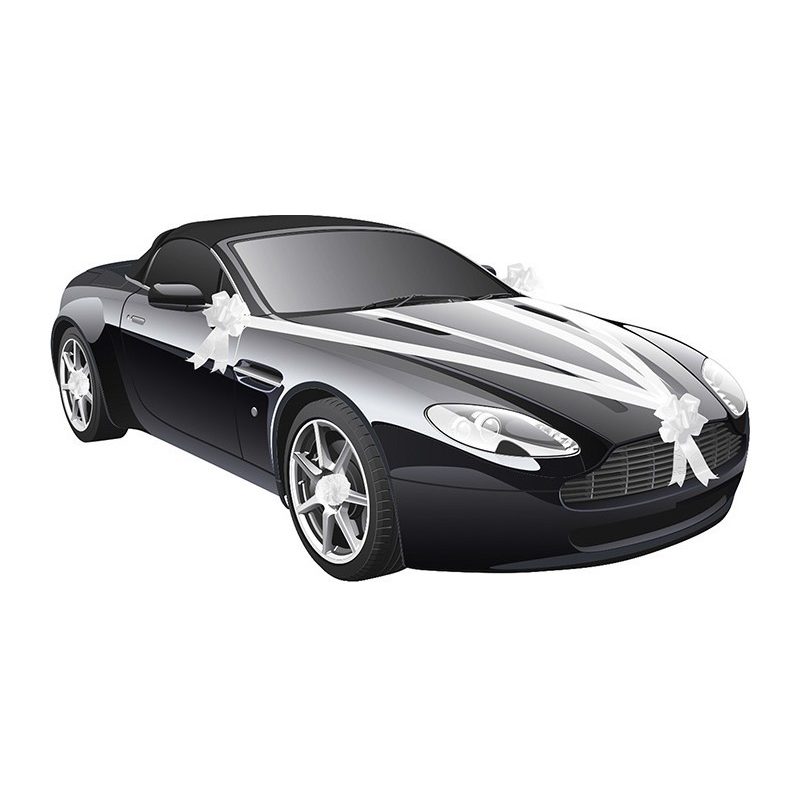 Kit de décoration voiture des mariés 5 pièces