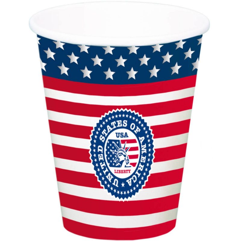 8 Gobelets USA Party 700ml