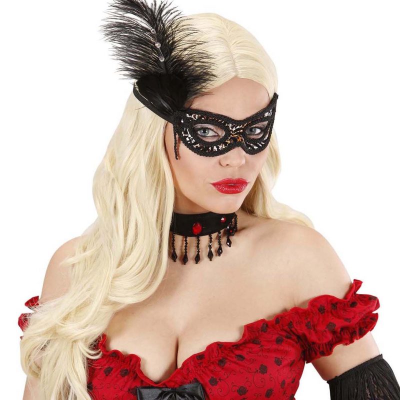 Loup léopard avec plumes