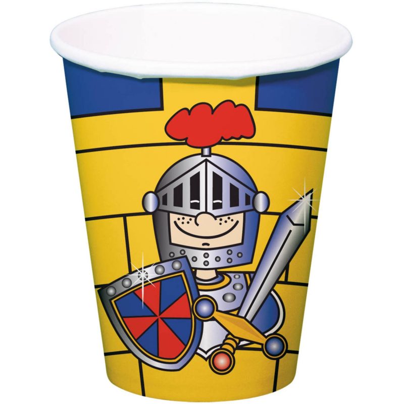 8 gobelets Chevaliers 250 ml - Médiéval