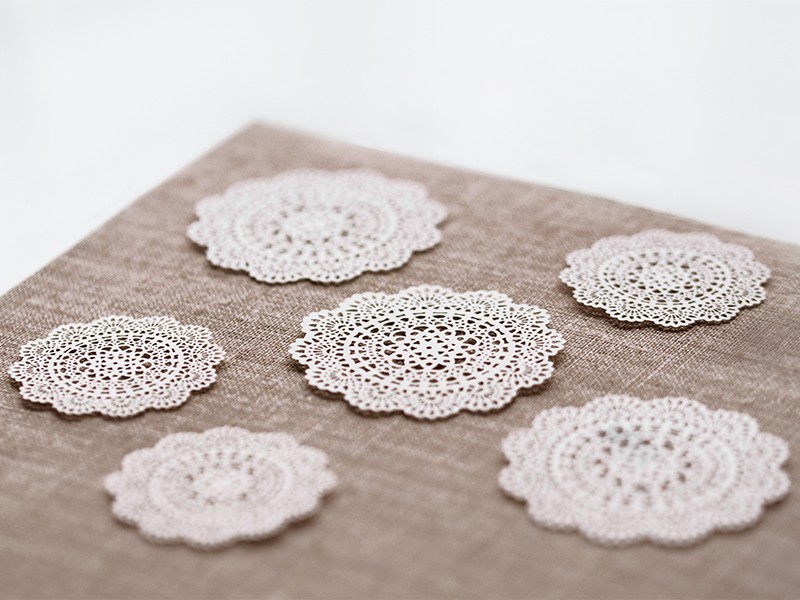 Rosace dentelle papier