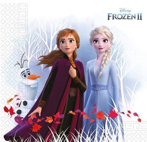 20 serviettes Reine des neiges recyclable - Disney
