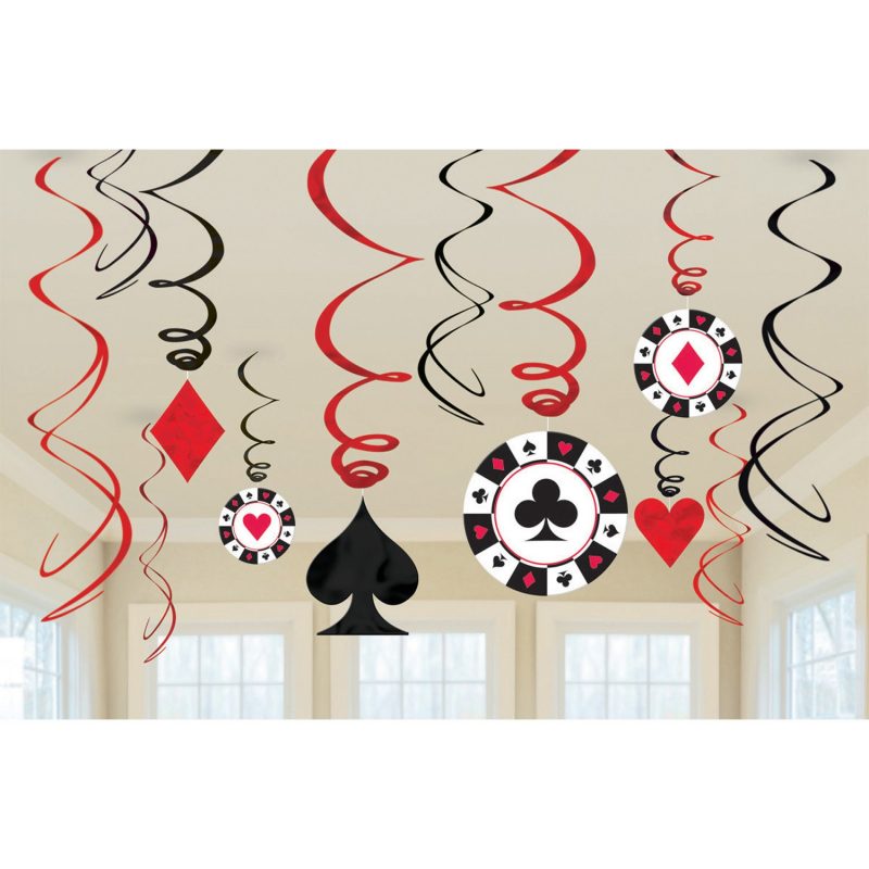 Kit de 12 cordes tourbillons décoratives poker