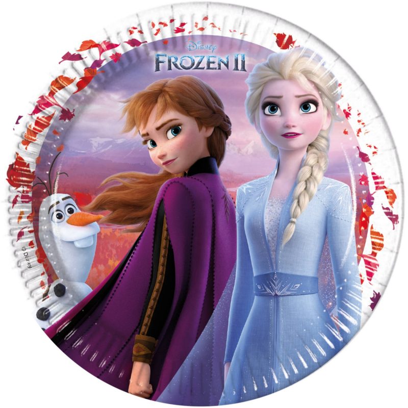 8 assiettes Reine des neiges 23cm - Disney