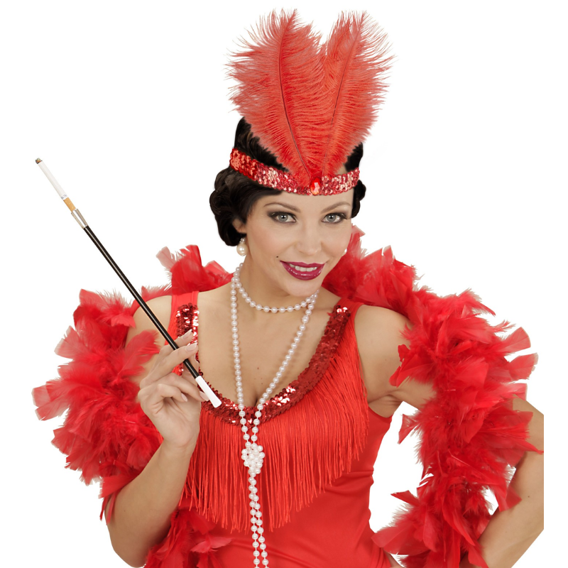 Bandeau plume et sequins