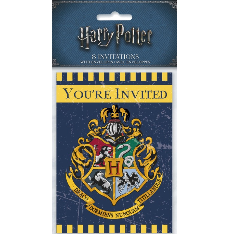 Cartons d'invitations Harry Potter