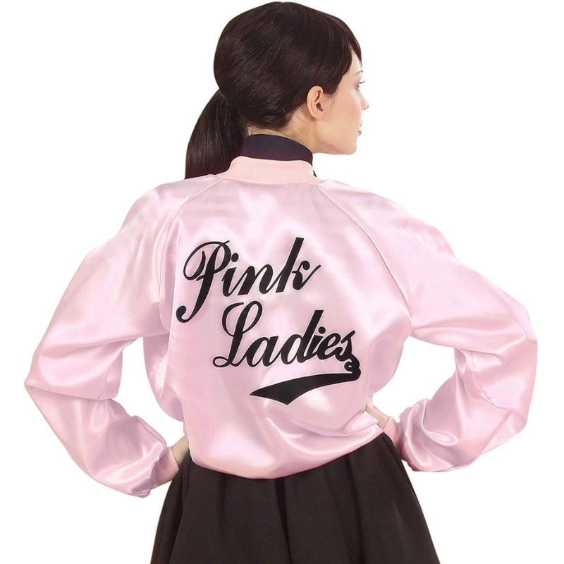 Blouson en satin rose femme