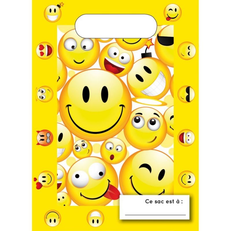 sachets cadeaux smiley