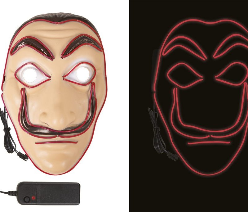 Masque de la Casa de Papel Lumineux