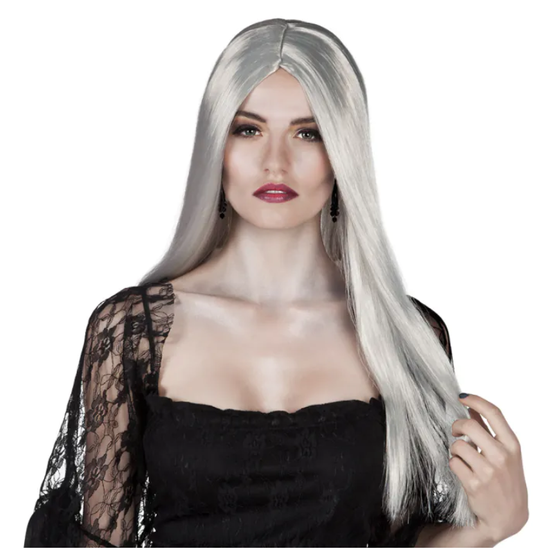 Perruque de Sorcière grise