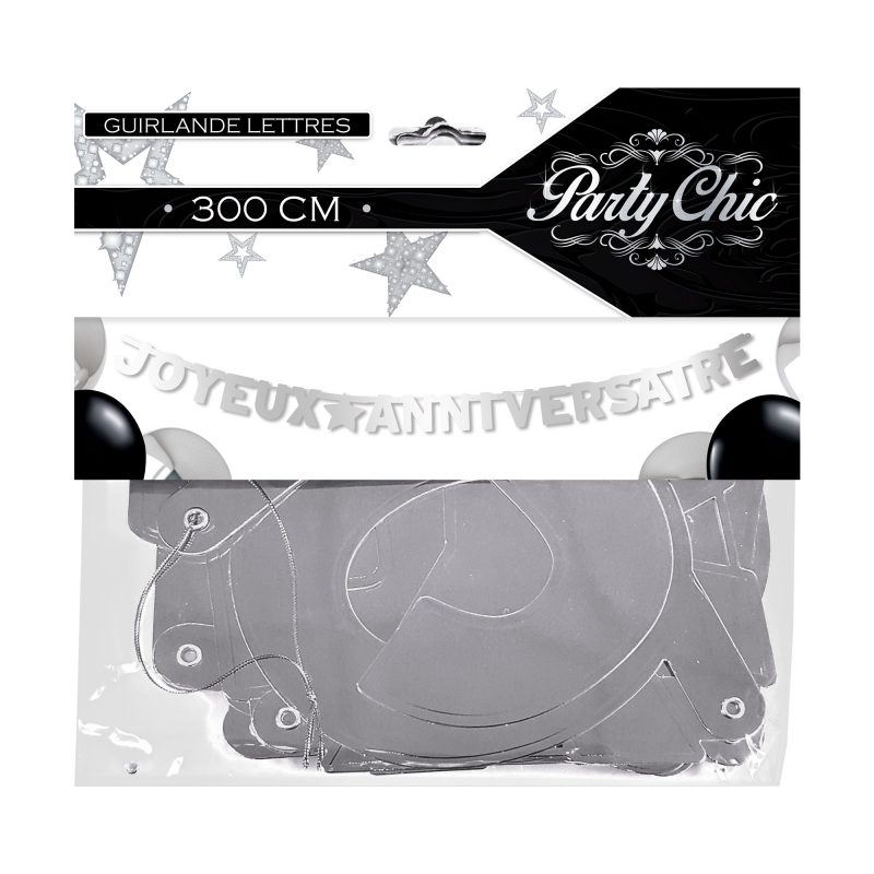 Guirlande joyeux anniversaire or