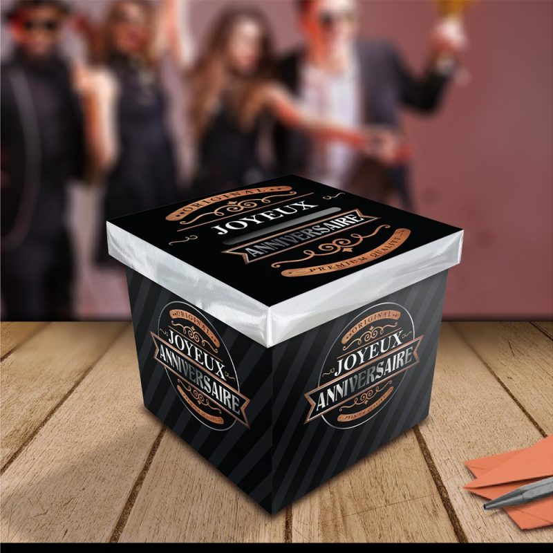 Urne carré original party anniversaire