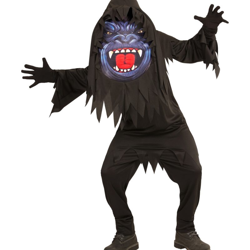 Déguisement gorille avec masque géant