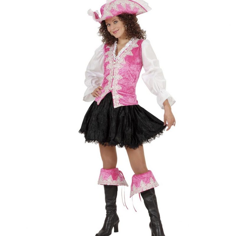 Déguisement pirate rose pour femmes