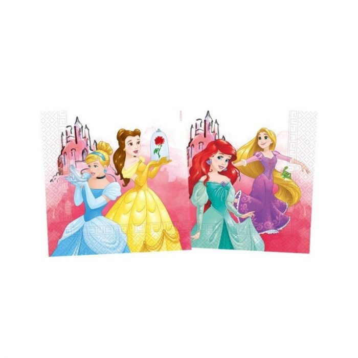 20 serviettes princesses recyclable - Disney