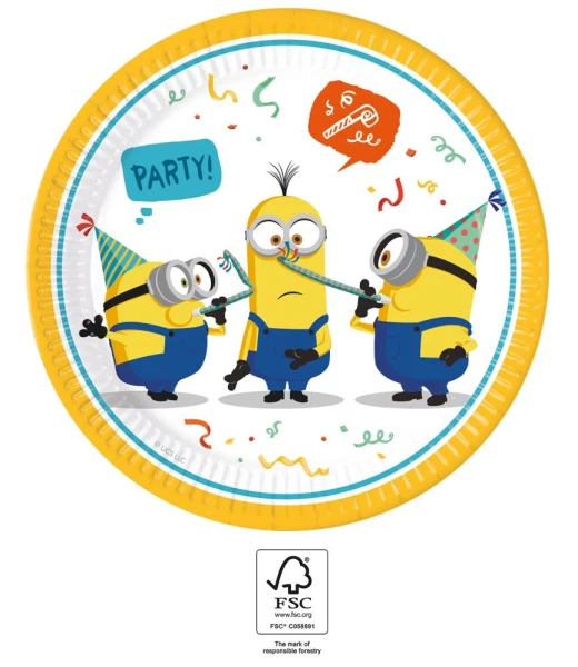 8 assiettes minions