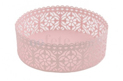 Corbeille métal dentelle centre de table