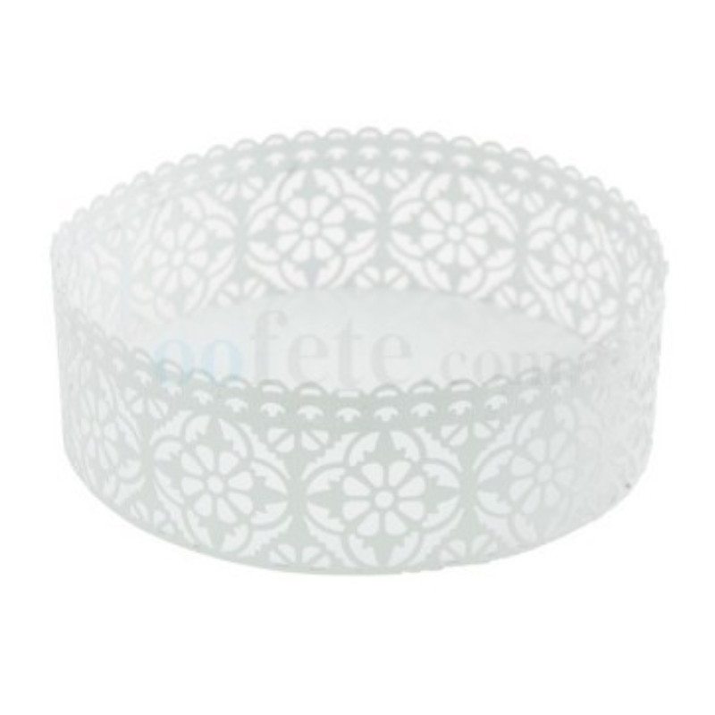 Corbeille métal dentelle centre de table
