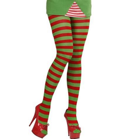 Collant lutin rayé adulte Noël