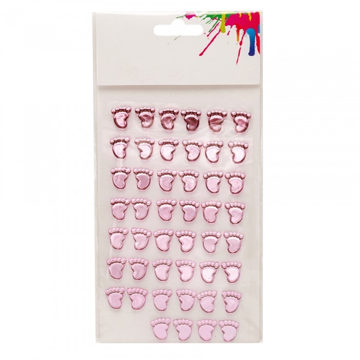 48 pieds de bébé miroir autocollant