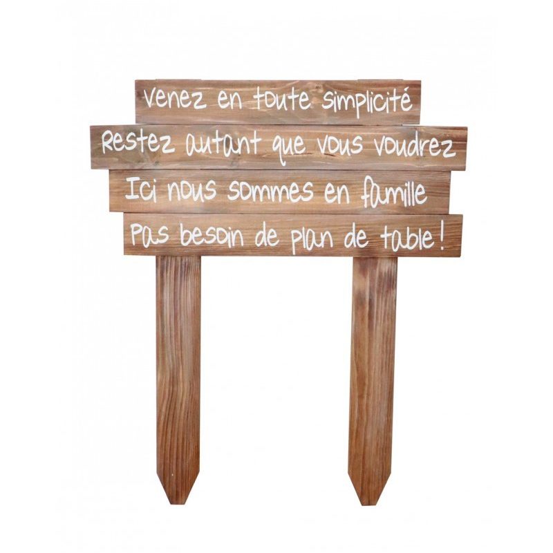 Location panneau pas plan de table