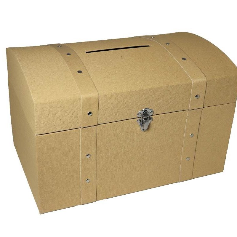 Urne cartonné coffre kraft