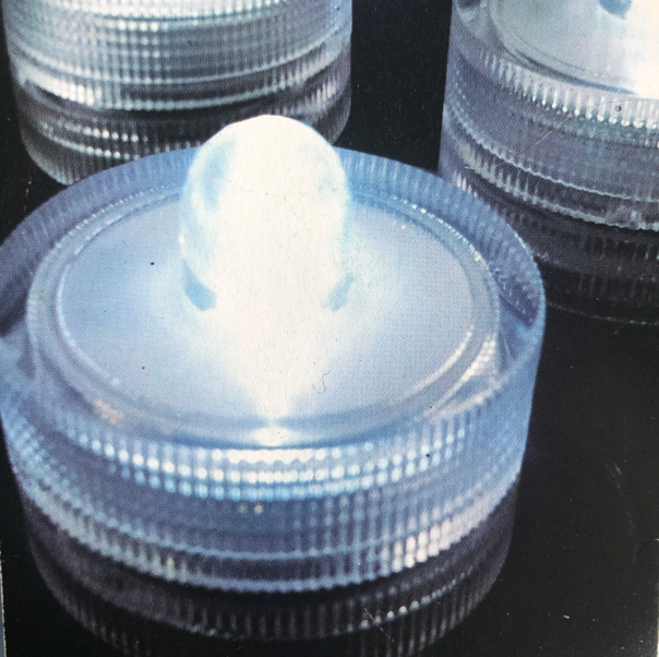 8 bougies blanches à led waterproof