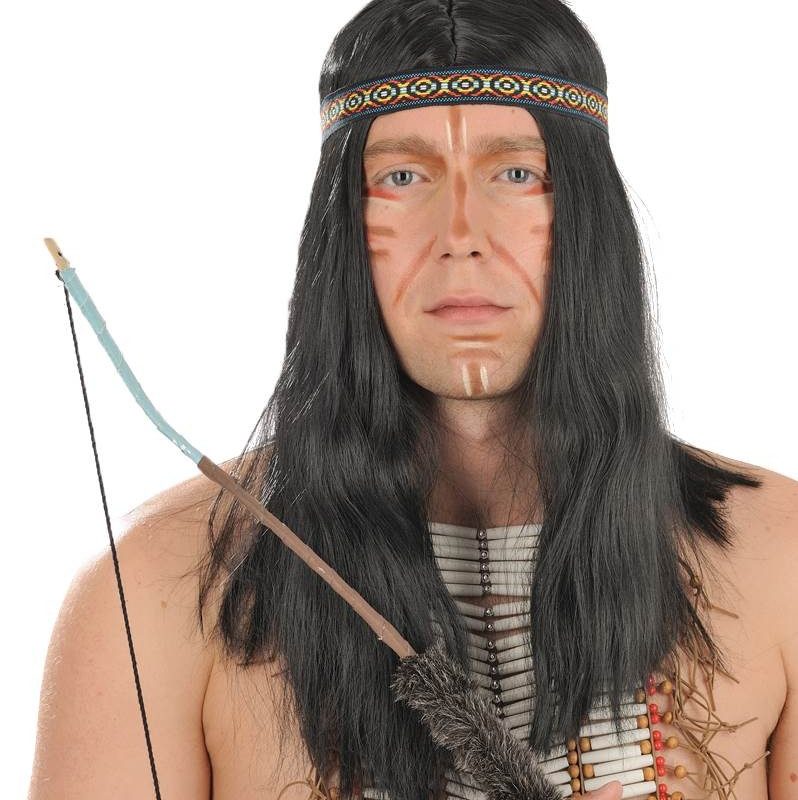 Perruque d'indien avec bandeau