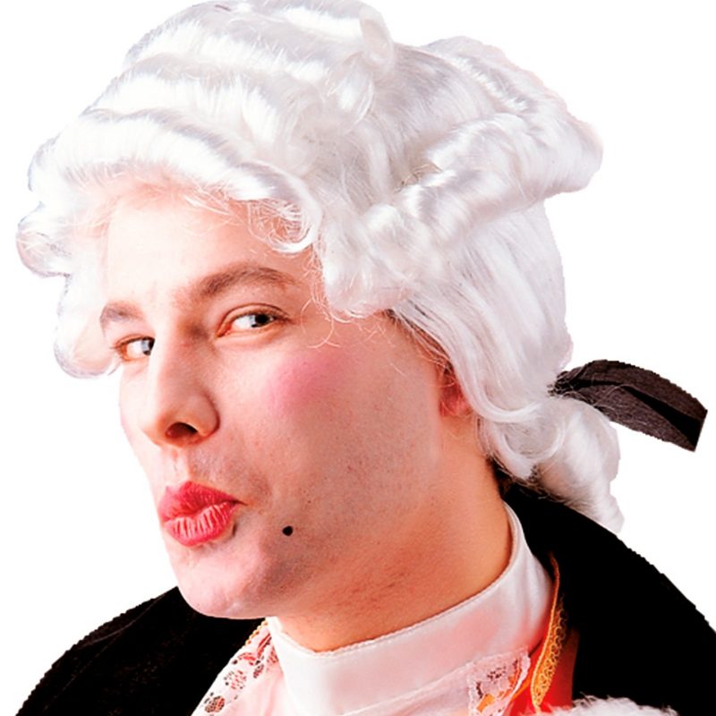 Perruque blanche d'époque anglaise