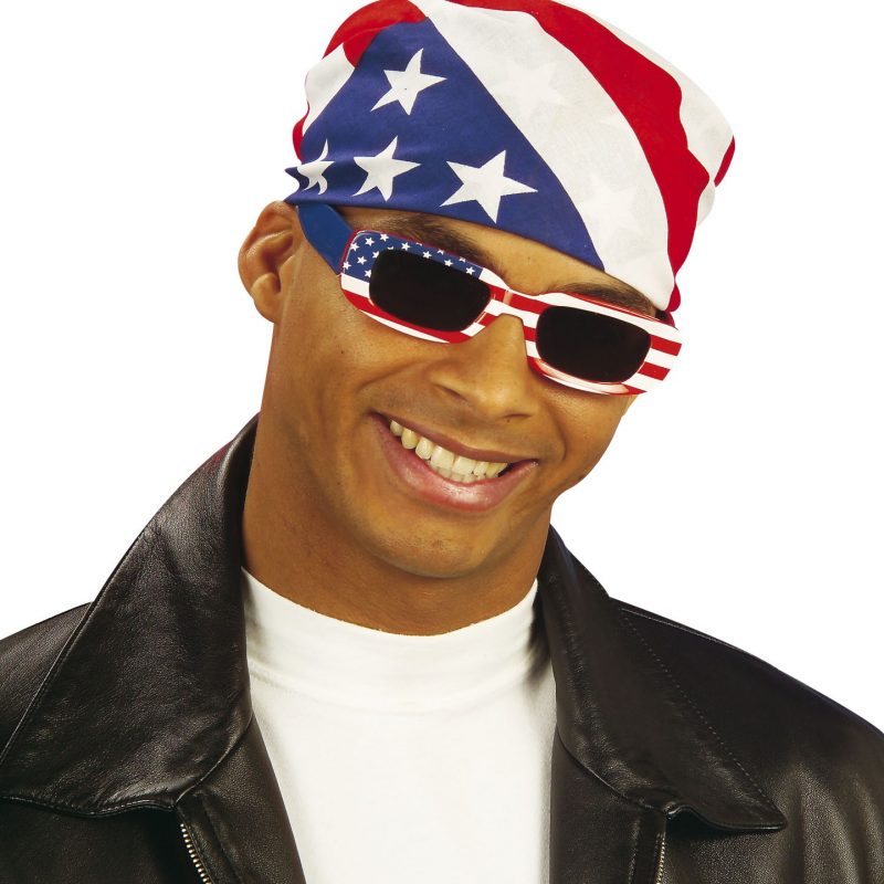Bandana drapeau USA 55x55 cm