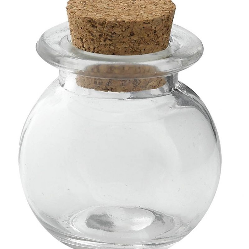 4978-Contenant-a-dragee-rond-en-verre-bouchon-liege Contenant à dragées rond en verre bouchon liège