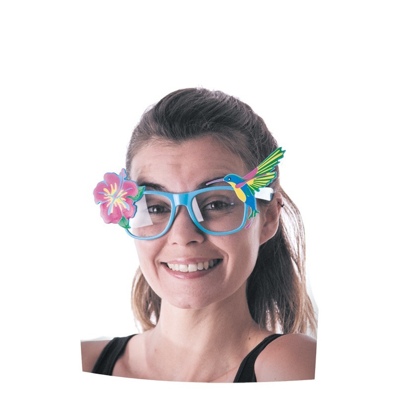 Lunettes turquoises tropicales