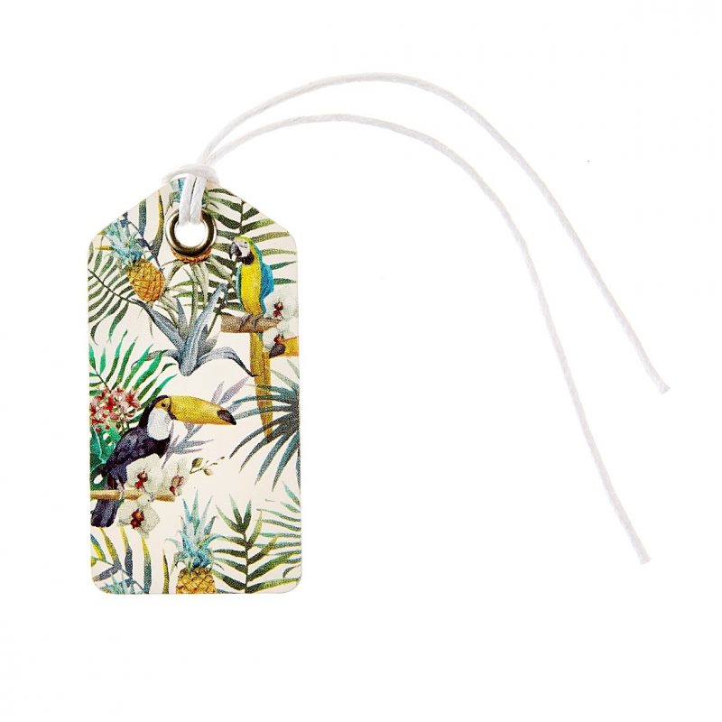 6 étiquettes tropicales