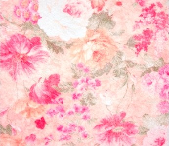 Chemin de table fleurs roses 30cm x 5m