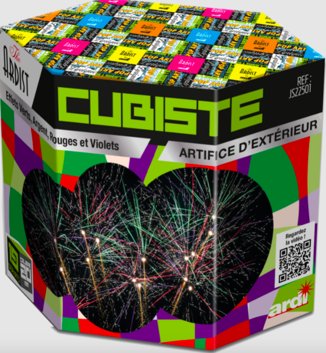 Feu d'artifice The Ardist Cubiste 40 sec