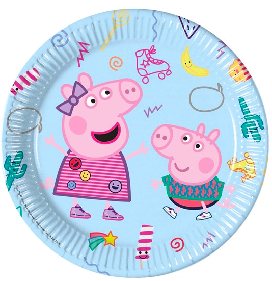 8 assiettes Peppa Pig anniversaire