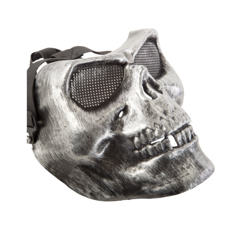 Masque crâne argenté Masque crâne argenté