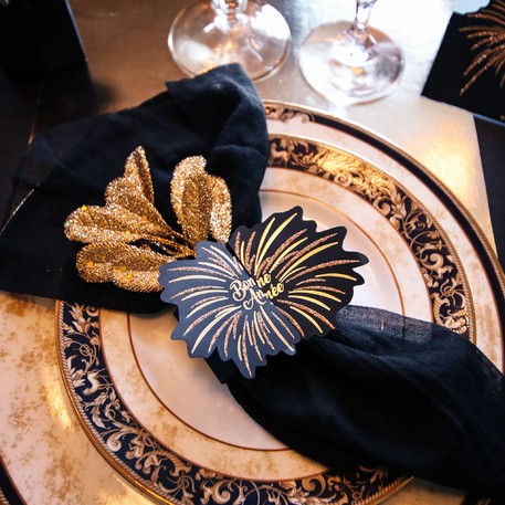 8 ronds de serviette "Bonne Année"