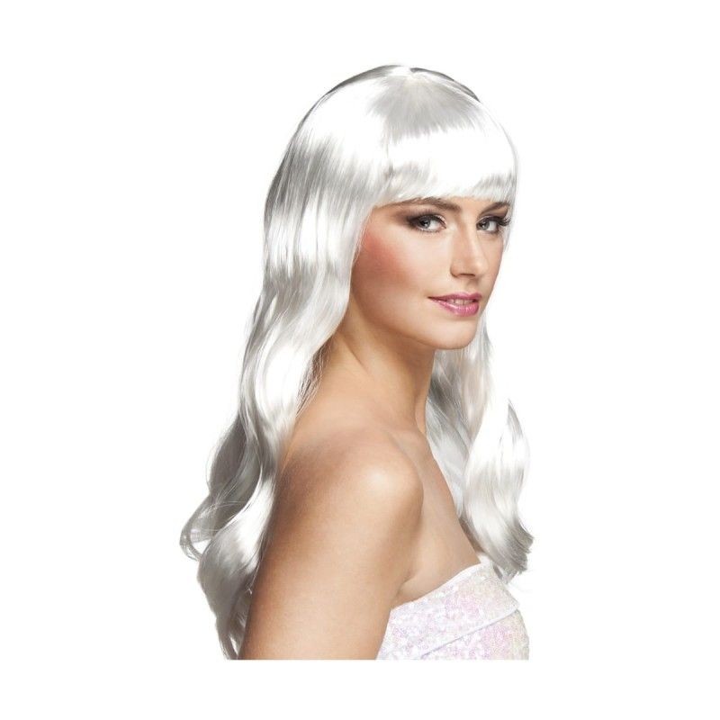 Perruque longue à frange