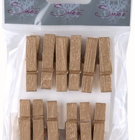 Lot de 12 mini pinces à linge