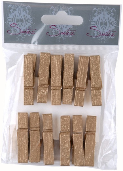Lot de 12 mini pinces à linge 1 Lot de 12 mini pinces à linge