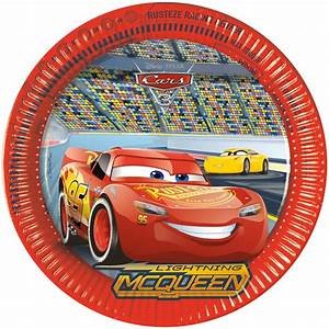 8 assiettes d'anniversaire Cars