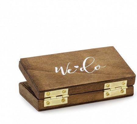 Boite à alliances en bois