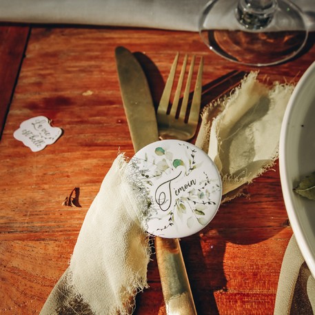 Lot de 2 badges témoin