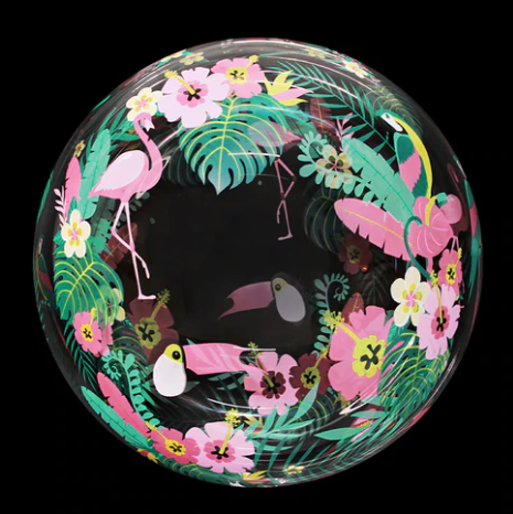 Ballon bulle tropical - 50cm