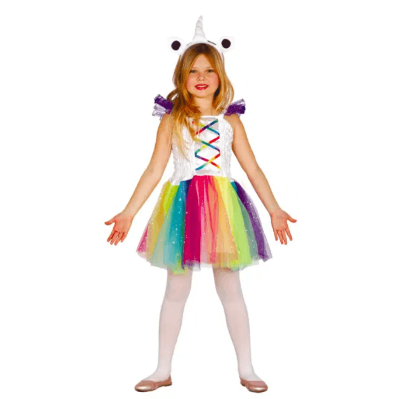 Déguisement licorne arc-en-ciel